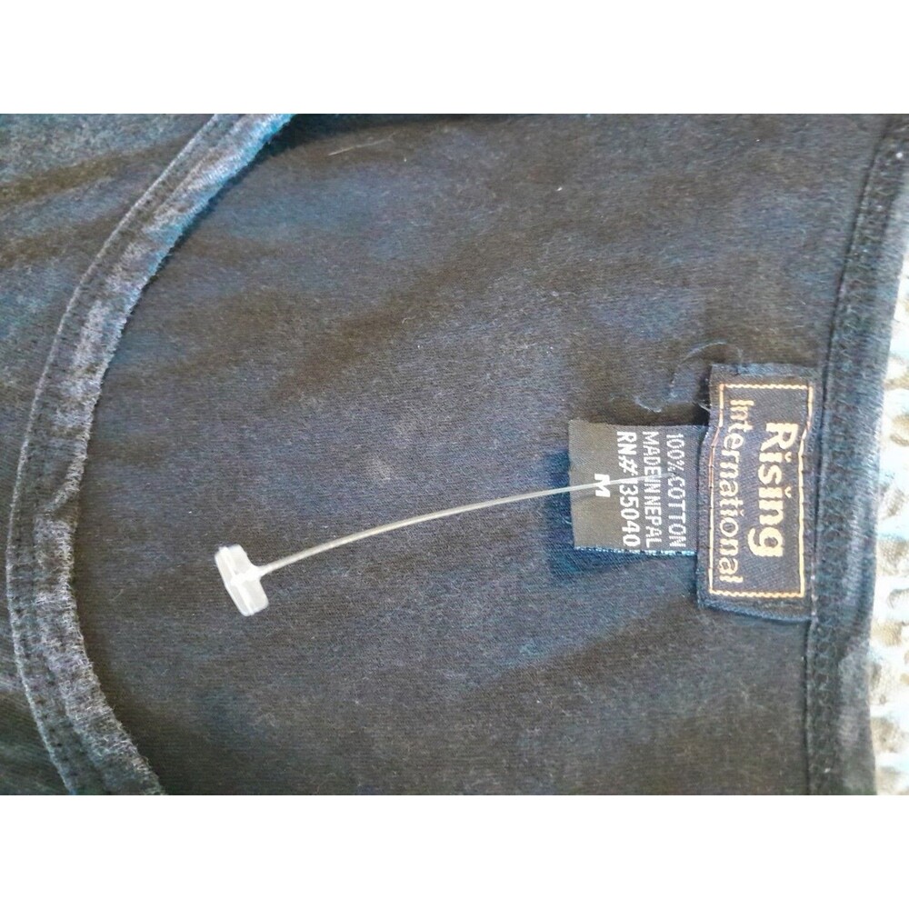 Rising International Medium Black Patchwork Embro… - image 5